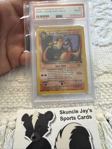 2000 Pokémon Rocket Dark Charizard Holo #4 PSA 4