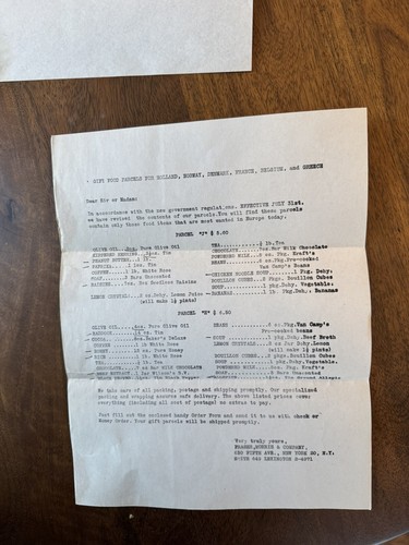 1940s Food Relief to Europe - Letters, Invoices, Ads - Picture 15 of 24