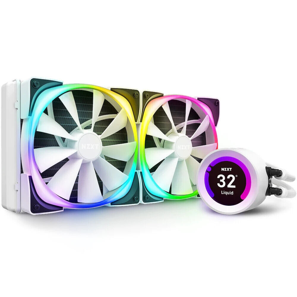 PCパーツ NZXT KRAKEN Z63 RGB White 280mm NZXT Kraken Z63 RGB 280mm Liquid Cooler with LCD Display