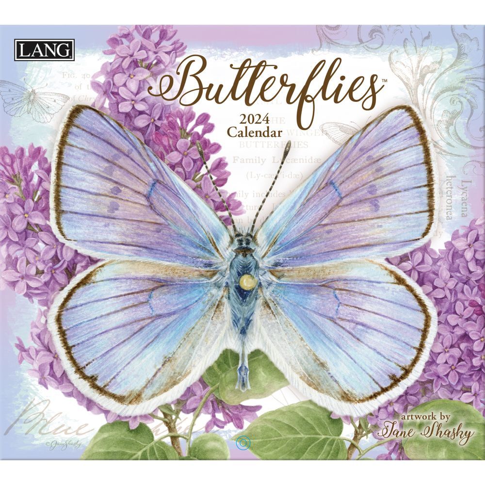 Lang Companies, Butterflies Art 2024 Wall Calendar International