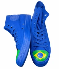 Converse Brazil Flag Chuck Taylor All Star Sneaker Blue 5 Men (7 Women)