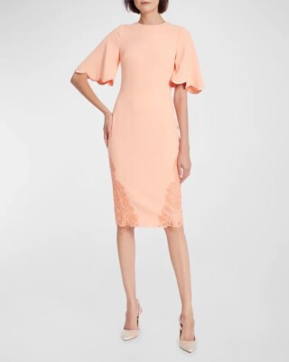 badgley mischka lace cocktail dress Badgley Mischka Black Lace Cocktail Dress