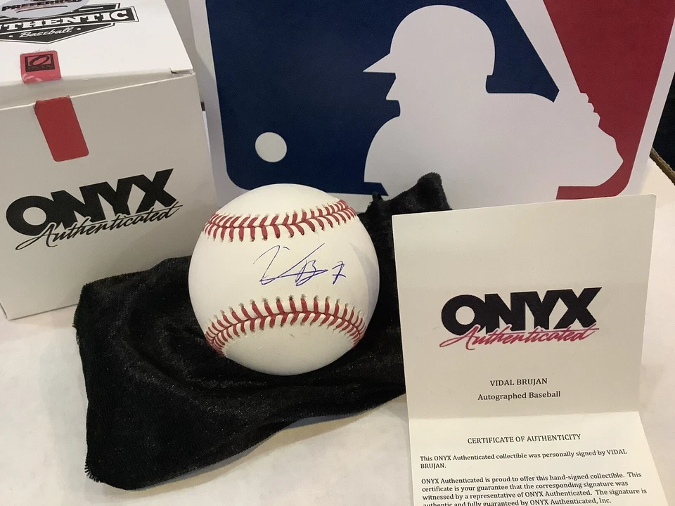 Vidal Brujan Signed MLB Baseball Onyx COA Tampa Bay Rays!🔥 - Image 2 of 2