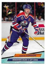 SHAYNE CORSON 1992-93 FLEER ULTRA CARD NEAR MINT+ CONDITION