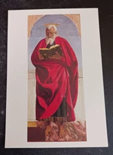 vtg postcard St. John The Evangelist Piero della Francesca painting art unposted