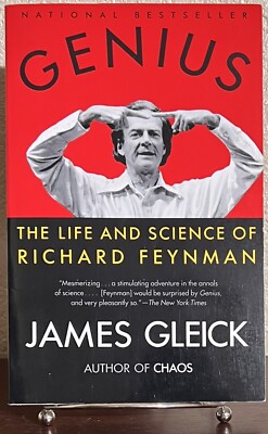 GENIUS : Richard Feynman by James Gleick (1993, Trade Paperback) First Printing