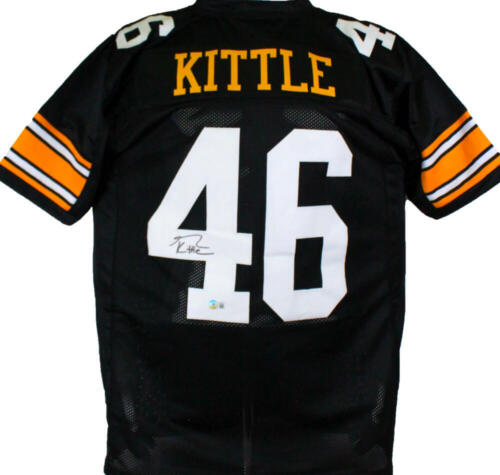 George Kittle Autographed Black College Style Jersey - Beckett W Hologram *A4 - Picture 1 of 5
