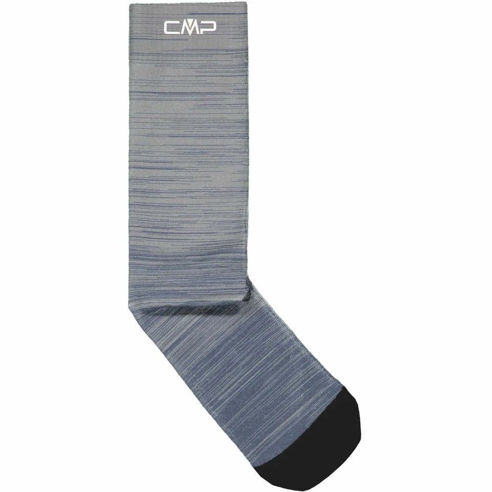 CMP Chaussettes De Sport Imprimées Trekking Gris Respirantes Légères Rayées - Photo 1/1