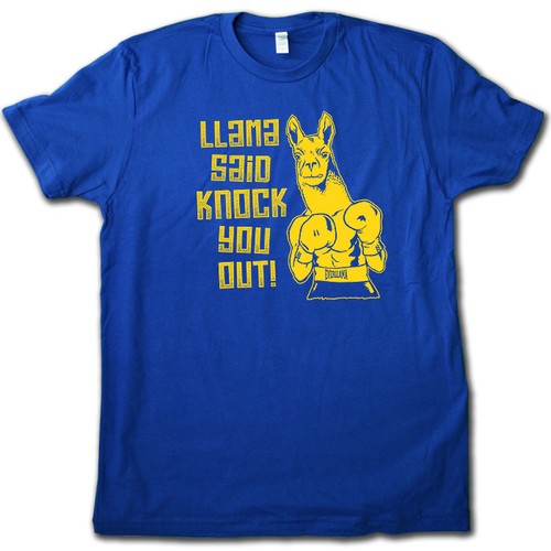 LLAMA Said Knock You OUT! Cool & Funny LL COOL J 80's SuperSoft Graphic T-SHIRT! - Picture 5 of 7