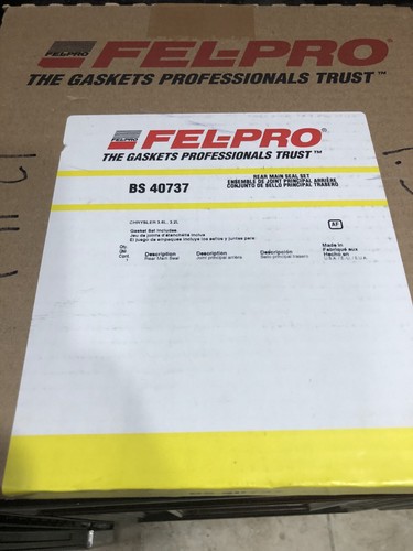REAL/SEALED New Fel-Pro Rear Main Engine Seal/Gasket/Cover Kit BS 40737 BS40737 - Picture 2 of 2