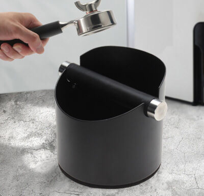 US Coffee Grounds Knock Box Knock Bar Espresso Residue Container Stainless Steel