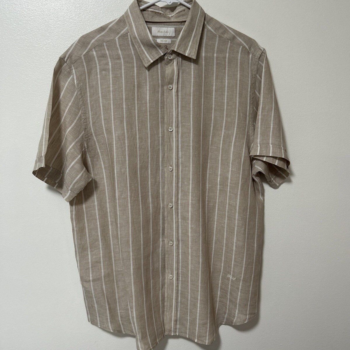 トップス PORTER CLASSIC R-UP LINEN COTTON SHIRTS ROLL UP LINEN COTTON SHIRT (CANCLINI)（ロール アップ リネン