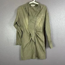 Isabel Marant Etoile Lindsey Military Khadi Dress Green Size 42