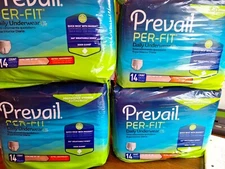 4 X-Large 14 Count Each Prevail Per-Fit Adult Pull-Up Diapers Daily Underwear