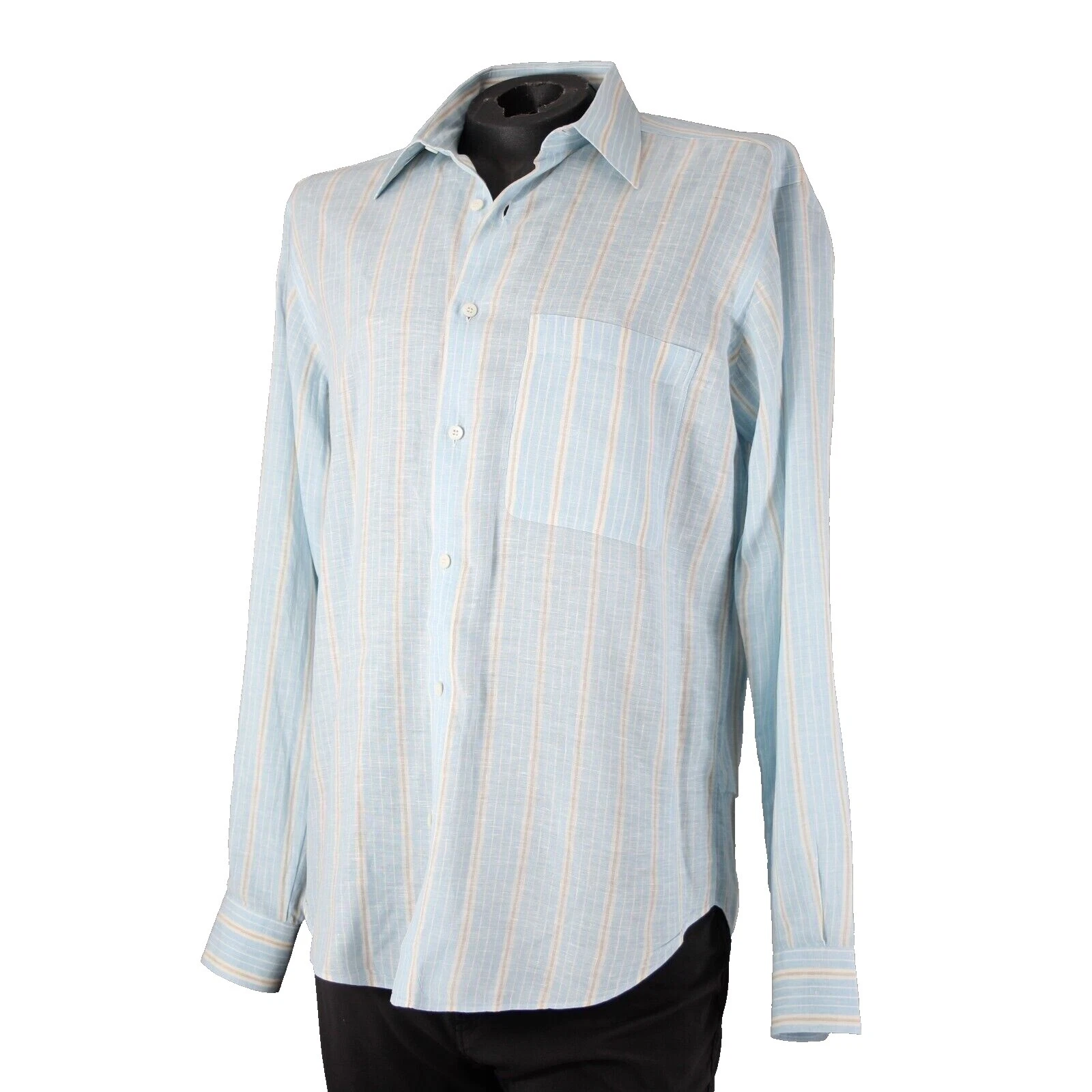 Camisas de vestir marrón Brioni para hombres