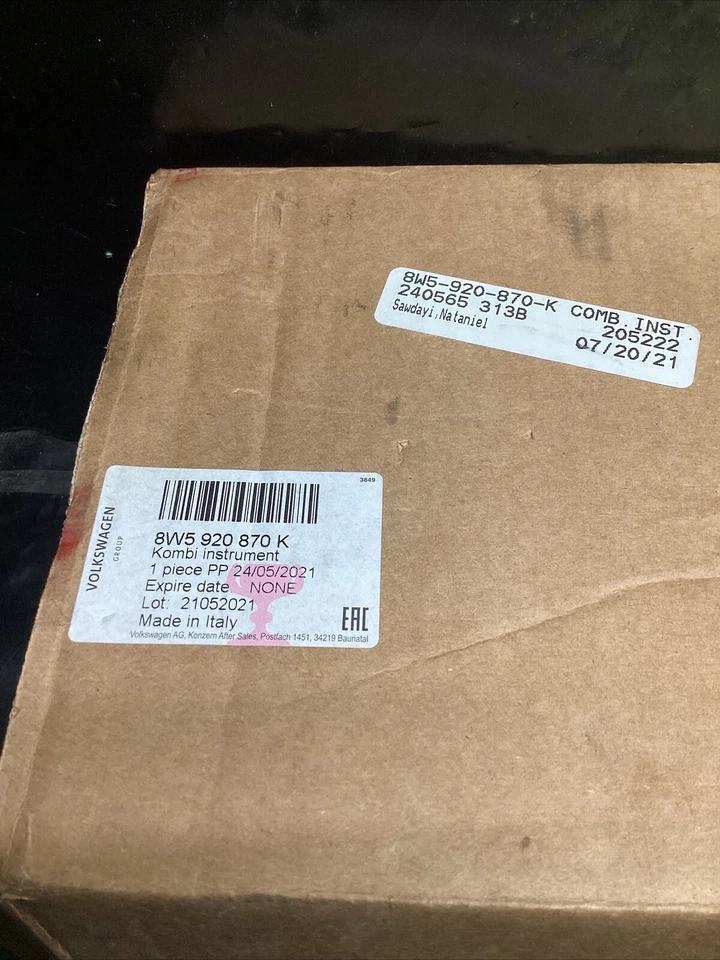 SPEEDOMETER PRT# 8W5.920.870.C MILES ON ODOMETER 25528 AUDI A4 2016 2017 2018 - Image 4 of 4