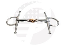 Full Cheek Horse Bit Double Jointed Bit With Copper Link Stainless Steel