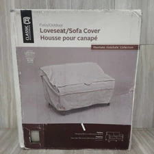 Classic Accessories Montlake Water-Resistant Patio Sofa/Loveseat Cover, 76 Inch