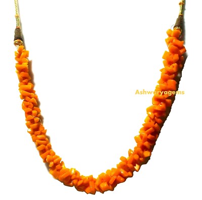 Yellow Quartz Chip 5-7mm Smooth Uncut Gemstone Beads Adjustable 11''Inch Necklace