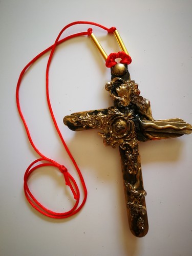 Rosicrucian Cross Crux Necklace Pendant Magic Amulet Shaman Drums Shamanic Key - Picture 9 of 24