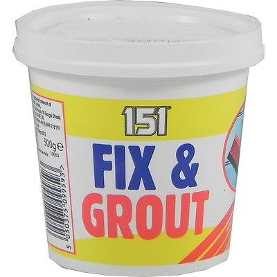 Brandneu 151 Fix & Fugenmörtel für alle keramischen Wandfliesen und wasserfesten Artikel 500g