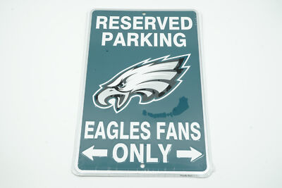 Philadelphia Eagles Fans Only Reserved Parking Sign NFL Metal Man Cave Garage