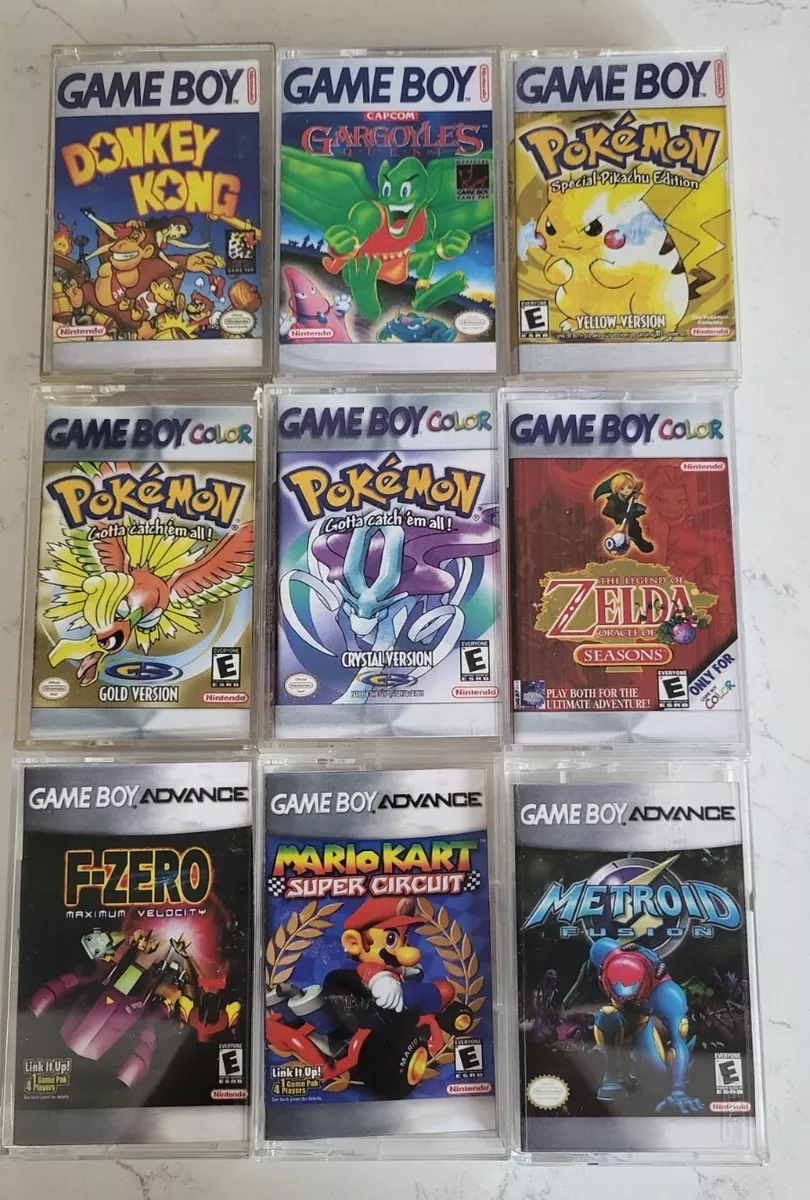 Pioner ensidigt tyfon Nintendo Game Boy Color | Gameboy Advance GBA Custom Cassette Case w/ Box  Art | eBay