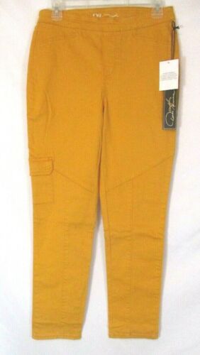 DG2 Diane Gilman Leggings Small Mustard Yellow Pull On Stretch 668094 Women XT12 - Picture 1 of 7