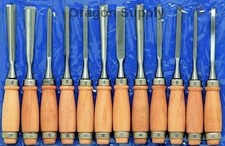 New 12pc 8" Professional Wood Carving Chisels High Quality - Hardware Tool