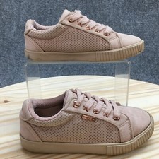 Nautica Shoes Kids 13 Steam Girls Casual Low Sneakers Pink Faux Leather Lace Up