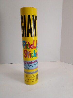 Giant Pick Up Sticks Game 30 Wooden Sticks By Pressman Vintage 1995