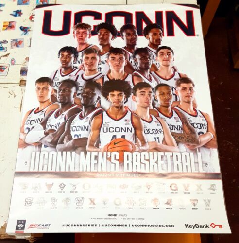 2022-23 UCONN HERREN BASKETBALL POSTER & ZEITPLAN - Bild 1 von 1