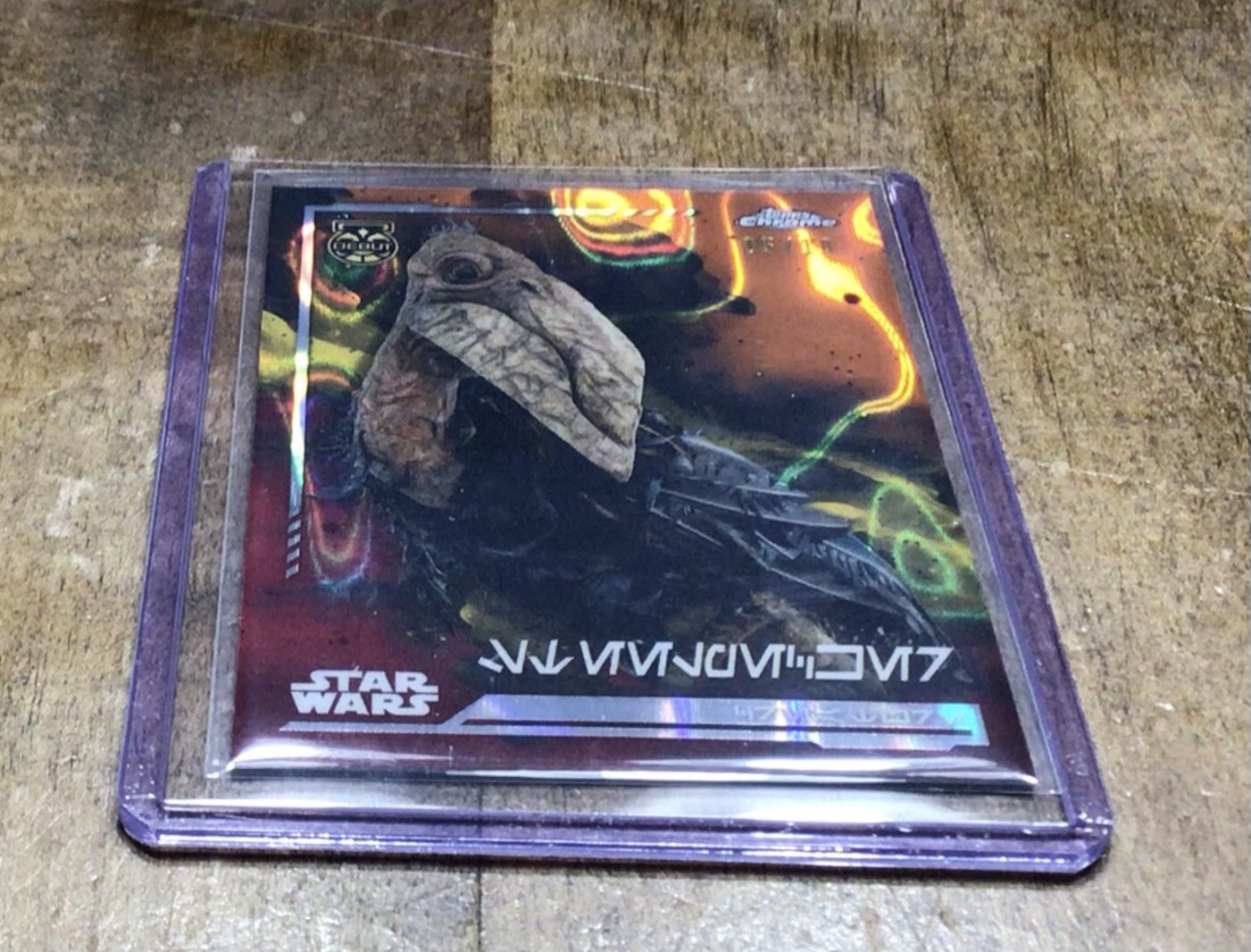 2024 Star Wars Chrome Steelpecker Aurebesh Mustafar Lava /10 Refractor