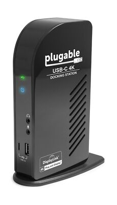 Plugable USB-C 4K Triple Display Docking Station with Charging