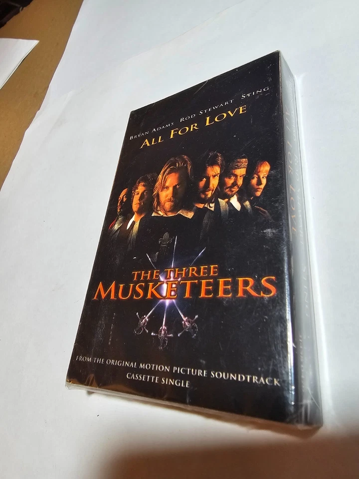 1993 "ALL FOR ONE" FACTORY SEALED CASSETTE BRYAN ADAMS STING STEWART SINGLE TAPE - Image 4 of 4