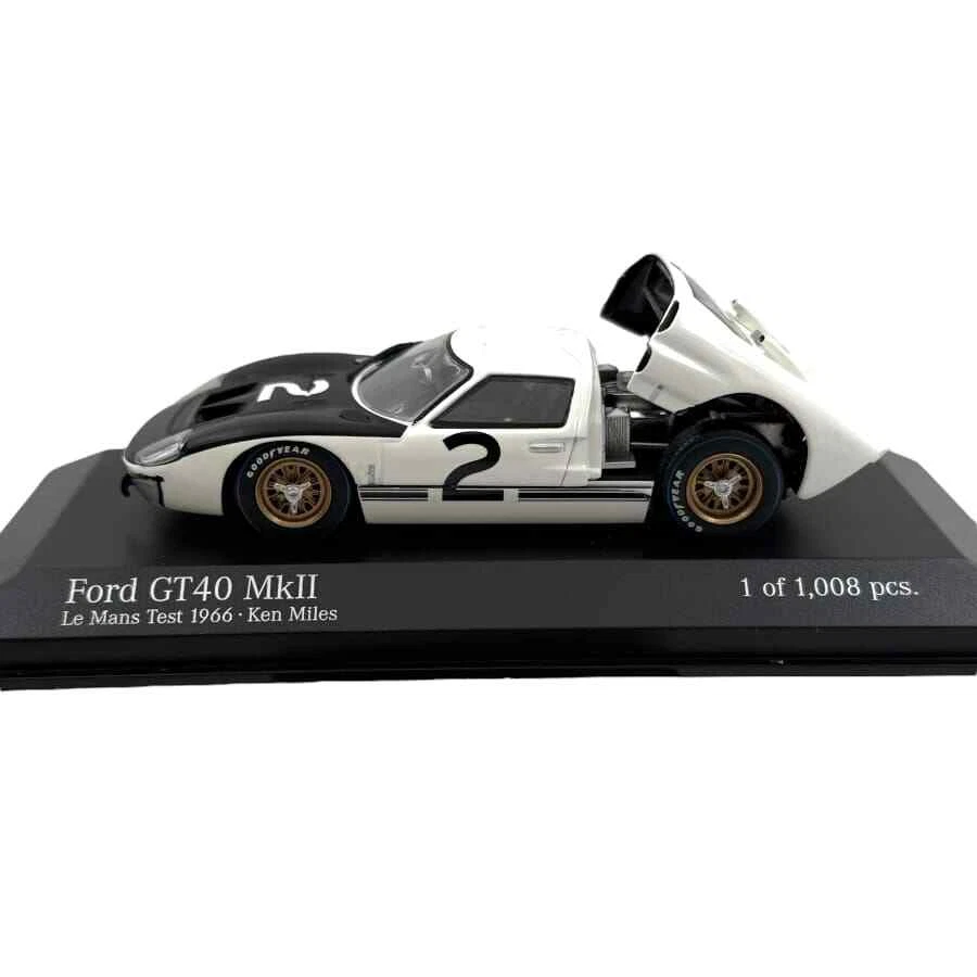 Modellino Auto Minichamps 1/43 Ford GT40 MKII Ken Miles #2 Test Le Mans 1966 - Immagine 4 di 4