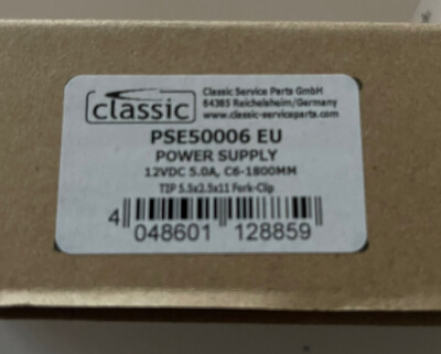 Netzteil / Power Supply PSE50006 EU / 12VDC-5A-60W, neu