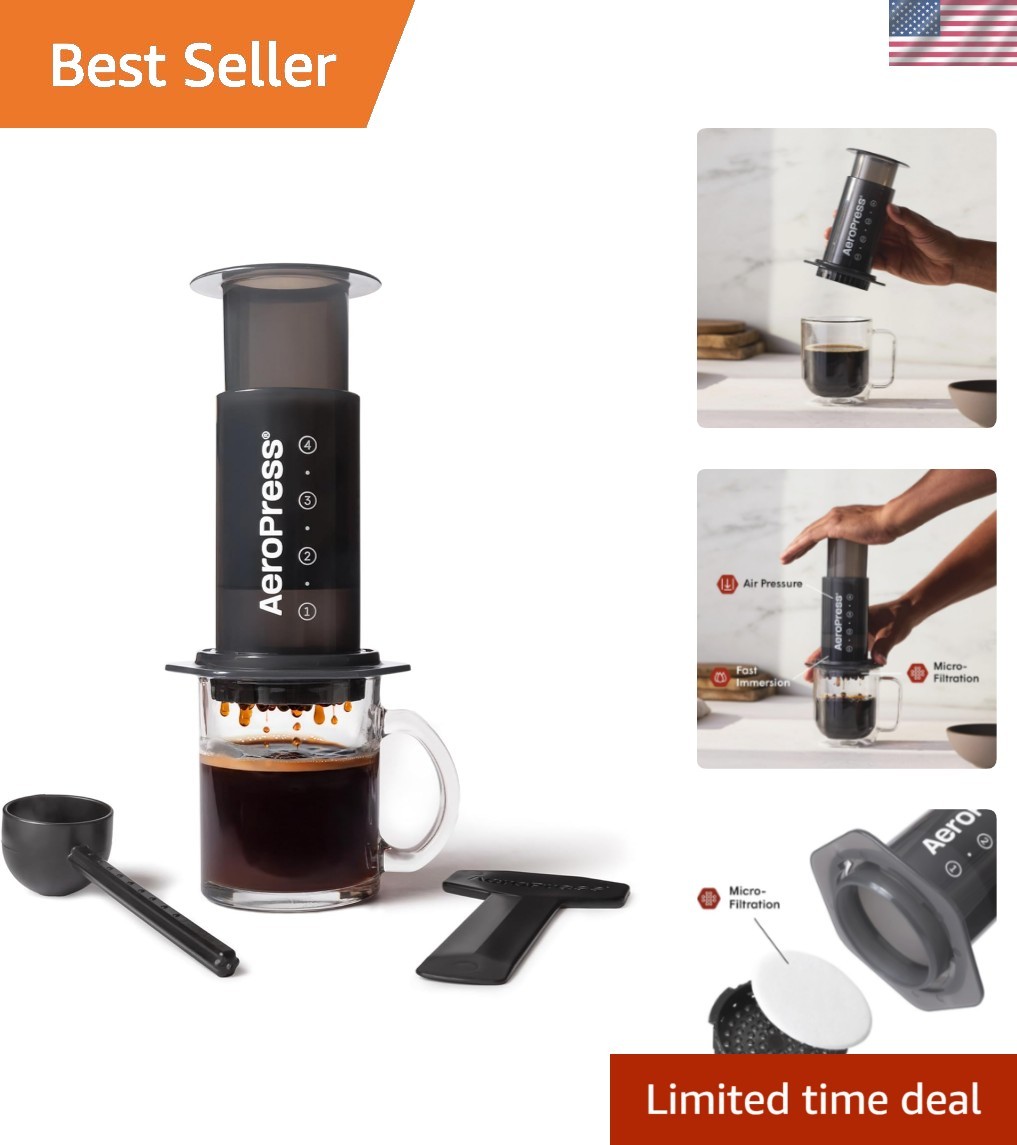 - All-in-one French Press, Pour-over & Espresso Style Manual