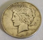 1923 s peace dollar VF condition #131