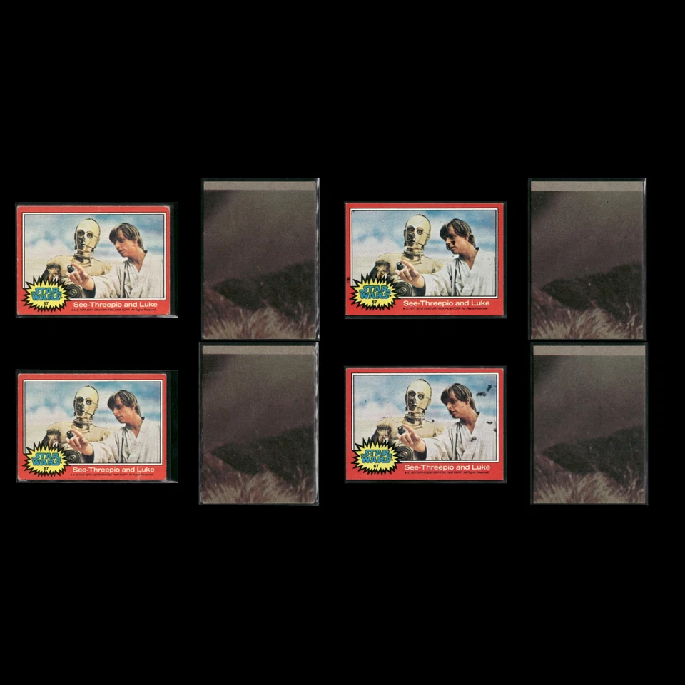 Star Wars 1977 Topps Lot (23) EX-VG C3PO & Princess Leia Vintage 1st Edition  - Image 4 of 4