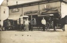 Fulmer & Heverly Dushore Market Wagon Dushore PA RPPC Photo Postcard COPY