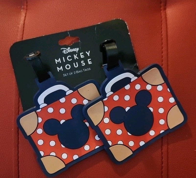 Disney Mickey Mouse Bag Tags - Set of 2