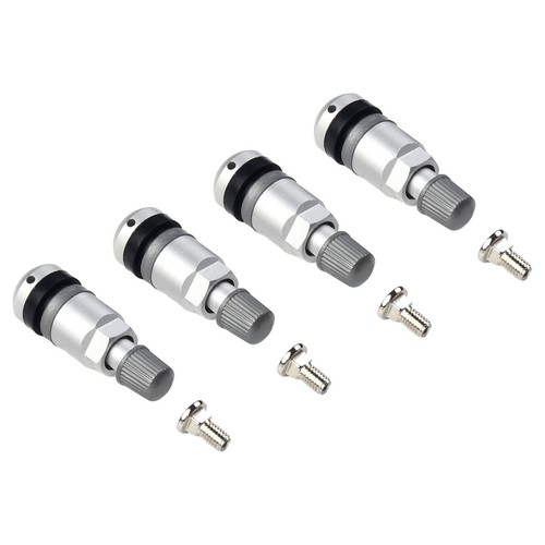 Silver TPMS Tire Pressure Monitor Valve Stem Repair Kit for BMW 5 Series (4pcs) - Picture 7 of 19