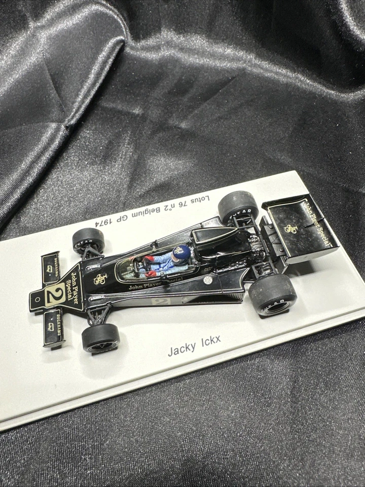 Spark 1/43 1974 Lotus 76 Belgium Grand Prix 1974 Jacky Ickx Boxed USA - Image 3 of 4