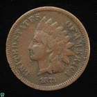 1873 Open 3 Indian Head Small Cent - Very Good Details: Corrosion
