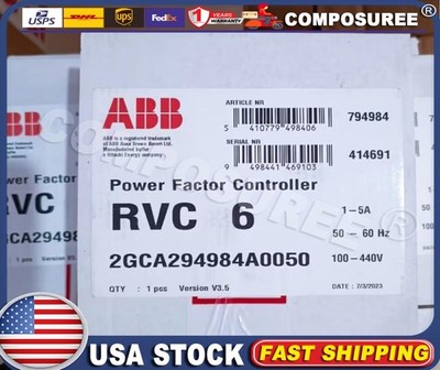 1PCS New ABB RVC-6 RVC6-1/5A Power Factor Controller In Box Brand