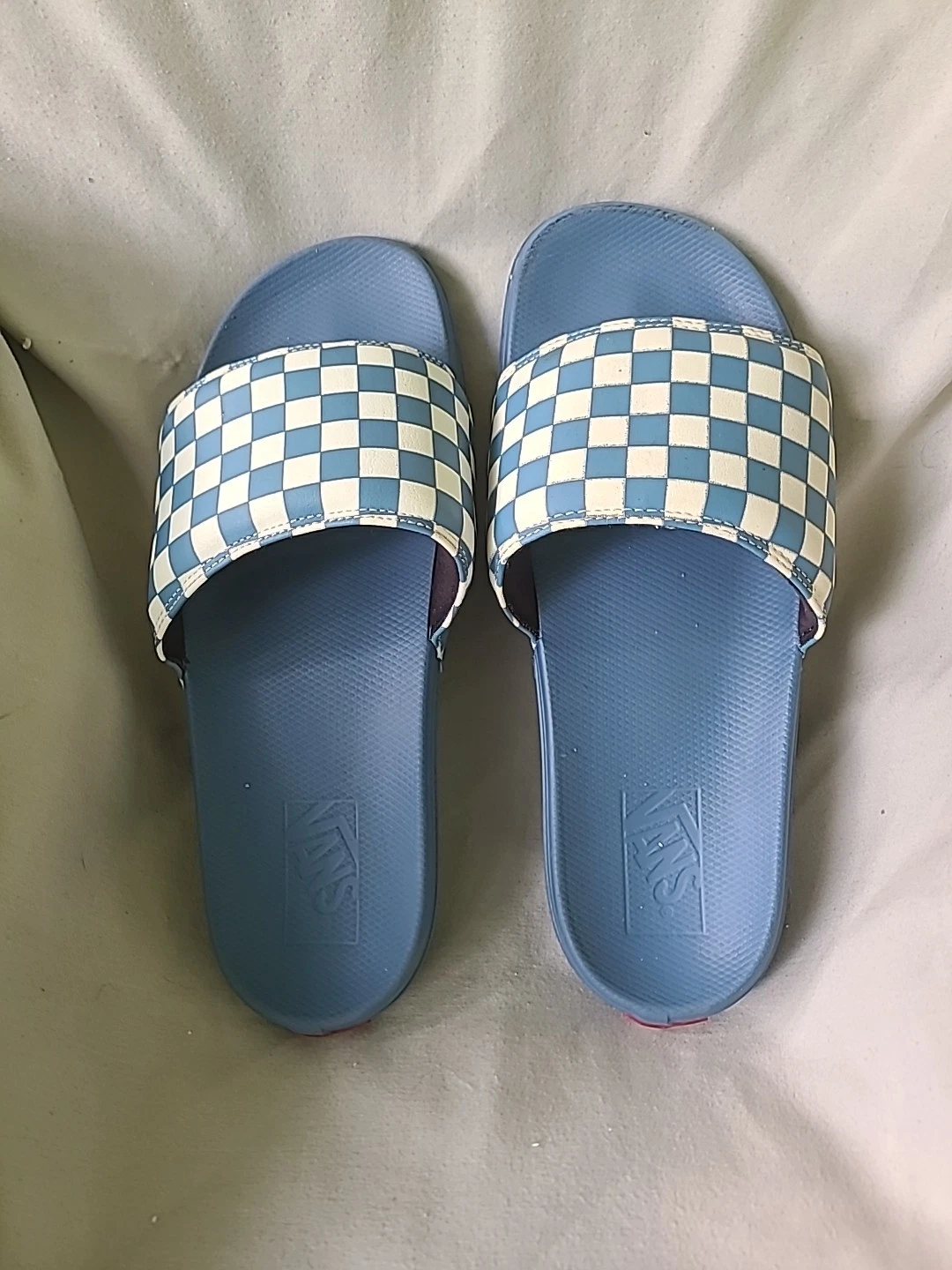 Vans La Costa blu bianco scacchiera sandali slide spiaggia acqua scarpe uomo 11