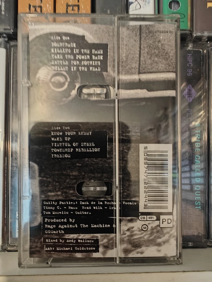 Rage Against The Machine RATM (paper labels) FULLY PLAY GRADED cassette album - Image 4 of 4