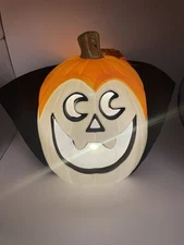 Hyde & Eek Boutique Lit Pumpkin Dracula Vampire Style Operated Indoor/Outdoor