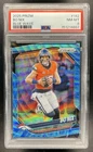 2025 Panini Prizm Bo Nix Blue Wave #/230 Broncos PSA 8